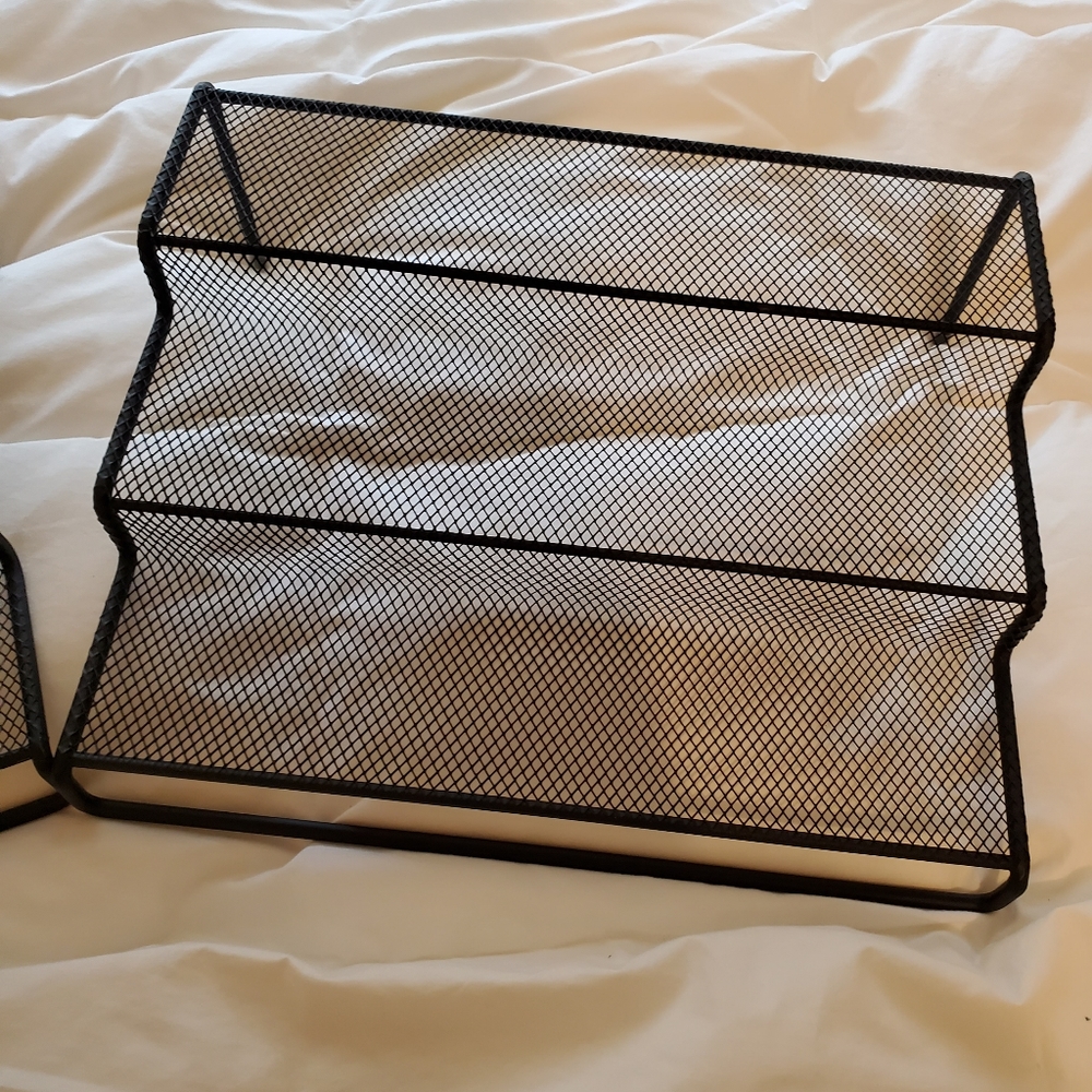 Black Mesh Organizer Shelf